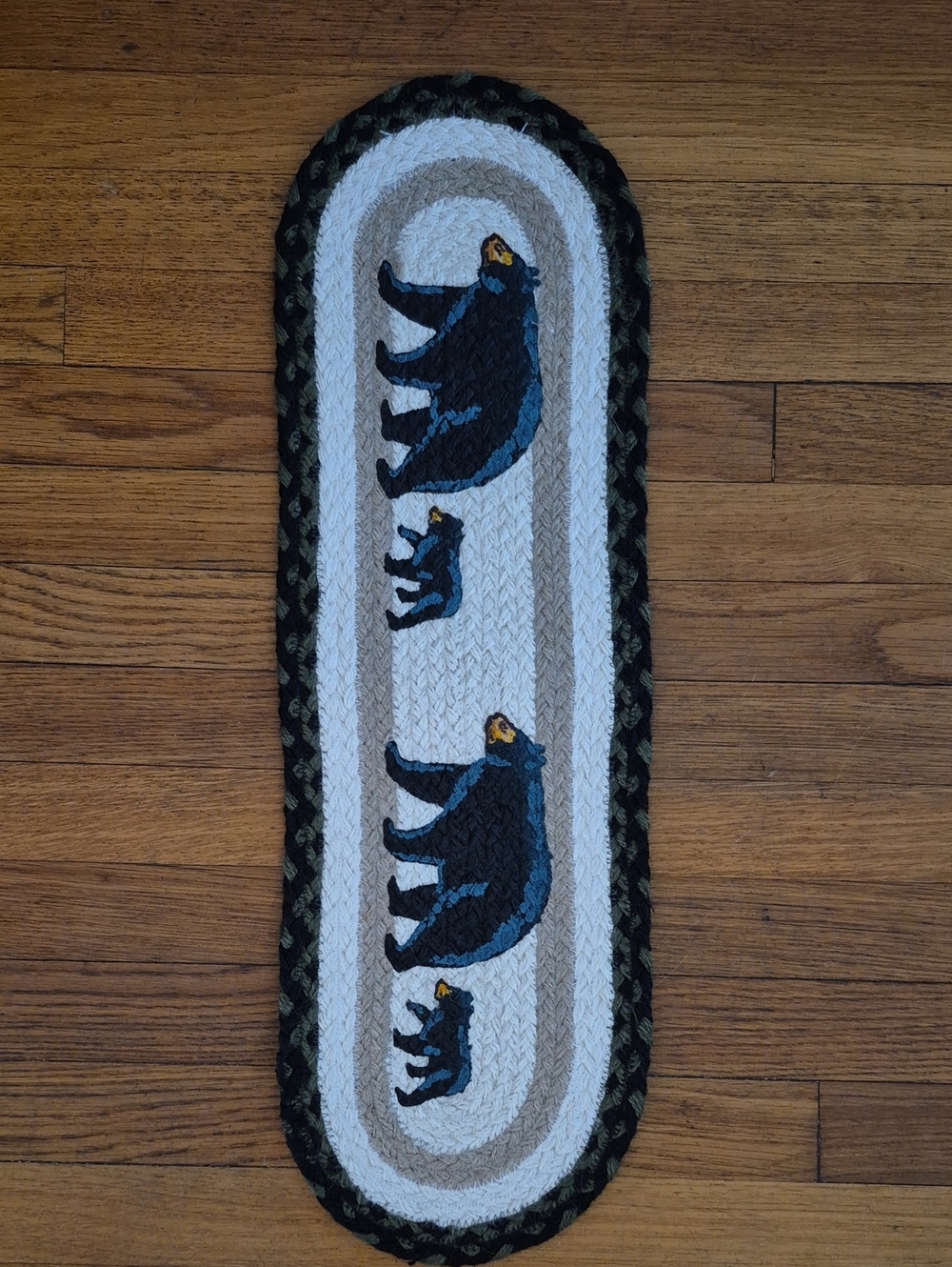 Capitol Earth Rugs 100% Jute Fiber Mama & Baby Bear Rug
